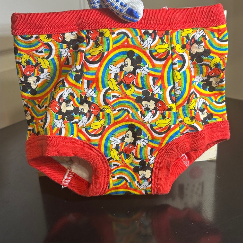 Disney Red and Multicolor Mickey Mouse Toddler Underwear